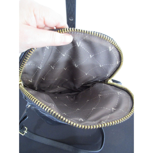 Vince Camuto Bailey Black Quilted Leather Flap Crossbody Handbag - Picture 12 of 13